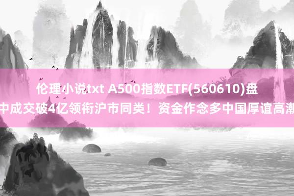 伦理小说txt A500指数ETF(560610)盘中成交破4亿领衔沪市同类！资