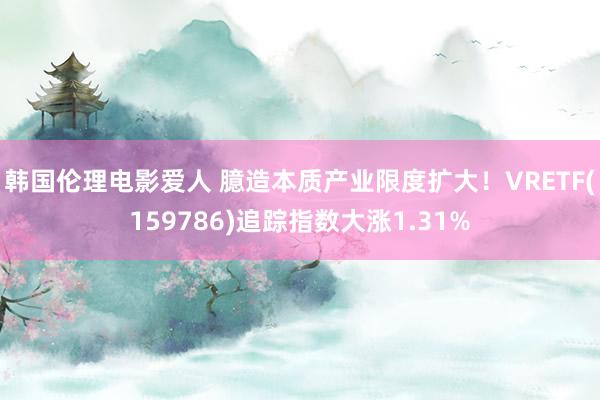 韩国伦理电影爱人 臆造本质产业限度扩大！VRETF(159786)追踪指数大涨1