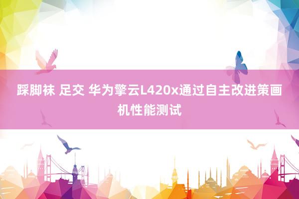 踩脚袜 足交 华为擎云L420x通过自主改进策画机性能测试